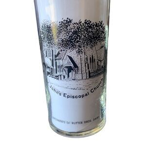 Vintage Rutter Brothers PA St John’s Church York Liberty Bell Glass Americana